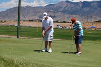 Putters at GTC Two men putting.
